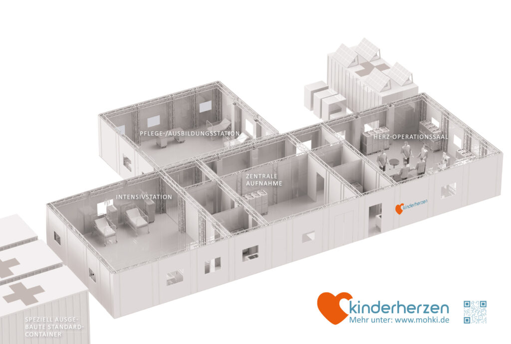 3D Mockup of mobile heart unit