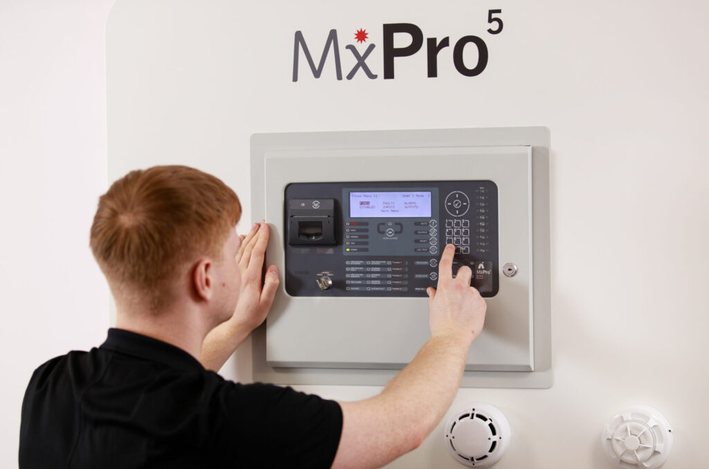 An example of a fire alarm system