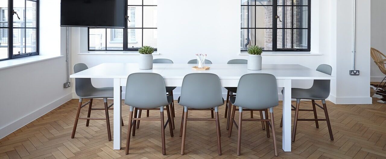 A small office, which may be protected by a 2 zone fire alarm panel